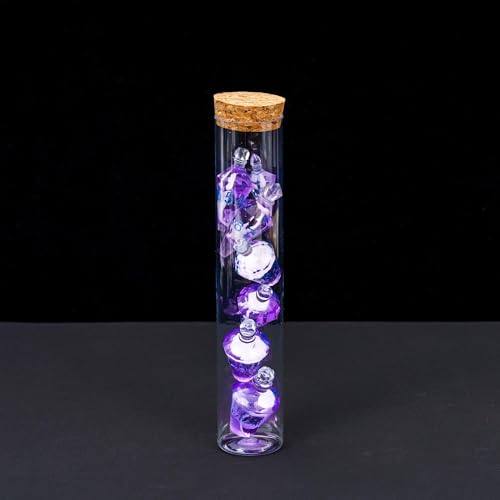 7PCS Potion DND Dice Set,Transparent Sharp Edge Dice Set D&D RPG Polyhedral Dice,for Dungeons and Dragons TTRPG Games Roleplaying Games.(Purple with White Smoke) - color: Purple With Smoke