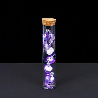 7PCS Potion DND Dice Set,Transparent Sharp Edge Dice Set D&D RPG Polyhedral Dice,for Dungeons and Dragons TTRPG Games Roleplaying Games.(Purple with White Smoke) - color: Purple With Smoke