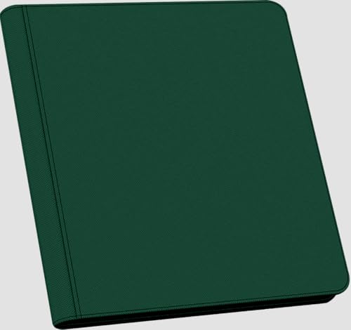 1000+ Pockets Trading Card Binder, 16 Pocket Ringless Side Loading Card Holder Album, Trading Card Album Fit for YuGiOh, MTG, TCG, Game Cards, Sports Cards, Business Cards (Green) - color: Green
