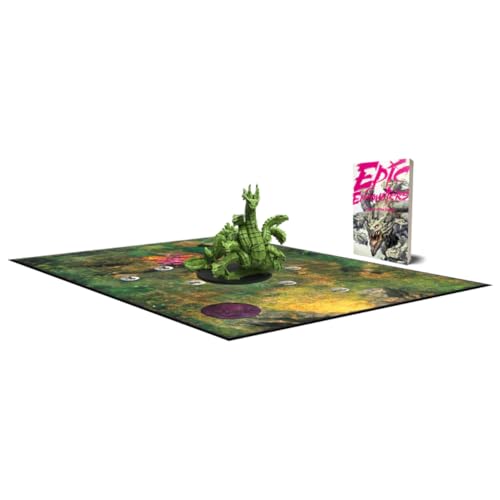 Epic Encounters: Swamp of The Hydra RPG Fantasy Roleplaying Tabletop Game with Huge Boss Miniature, Double-Sided Game Mat, & Game Master Adventure Book with Monster Stats, 5E Compatible