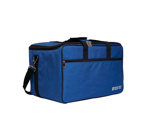 Board Game Bag - Fits 7 Standard Boxes - Carry With Backpack/Shoulder Strap/Luggage Slip - Padded For Protection - Duffle Bag For Travel Or Game Night - Pocket For DND Accessories (Royal Blue) - color: Royal Blue