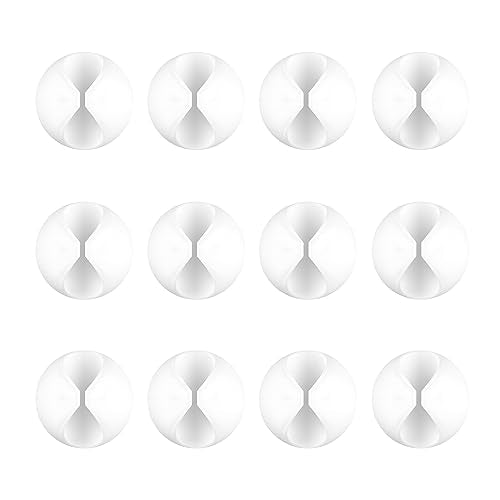 12 Pack Cable Clips, Znben Wire Organizer Holder Adhesive Cord Management Charger Wire Holder Clips for Desk, Home, Office, Car, Cubicle, Nightstand White - color: White, size: Small