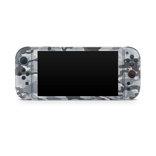 Glossy Glitter Gaming Skin Compatible with Nintendo Switch 2 Console Only - Gray Camouflage - Premium 3M Vinyl Protective Wrap Decal Cover - Easy to Apply | Crafted in The USA by MightySkins - color: Gray Camouflage, size: Switch 2 Console Skin Only, styl