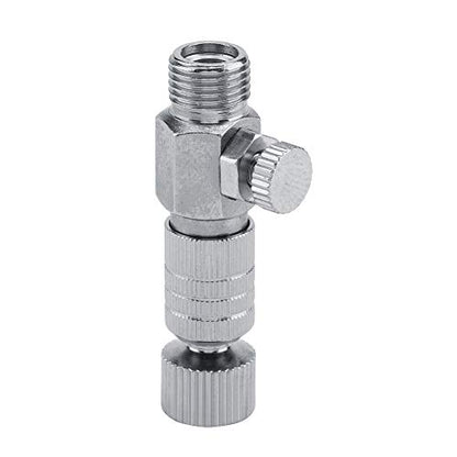 Tbest Harder Steenbeck Airbrush Quick Connect,Airbrush Quick Release Disconnect Adapter 1/8 in Male and Female Connections Adapter with Adjustable Control Valve Airbrush Accessories
