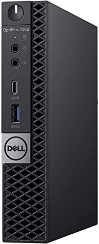 Dell Optiplex 7060 Micro MFF Desktop PC Intel i7-8700T 6-Cores 2.40GHz 32GB DDR4 New 1TB M.2 NVMe SSD WiFi BT HDMI New KB & Mouse Windows 11 Pro (Renewed) - style: 8700T/32G