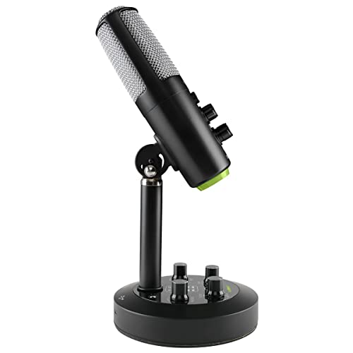 Mackie EM-Series, Premium USB Condenser Microphone with Built-in 2-Channel Mixer (EM-Chromium) - size: USB, style: Chromium - Studio