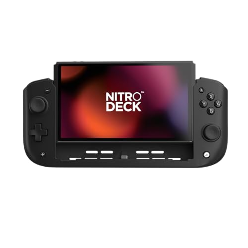 CRKD Nitro Deck - Professional Handheld Deck with Zero Stick Drift for Nintendo Switch and Switch OLED (Black) - color: Black