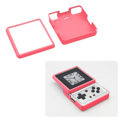 Protective Case for Anbernic RG Rotate, Shockproof Hard Shell Cover with Full Body Protection, Anti-Scratch Portable Gaming Console Shell, Lightweight Replacement Housing for Handheld (Pink) - color: Pink