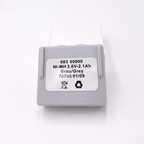 4Pcs 68300900 Rechargeable Battery 683 00900 Ni-MH 3.6V-2.1Ah Grau/Grey Battery for HETRONIC Remote Control