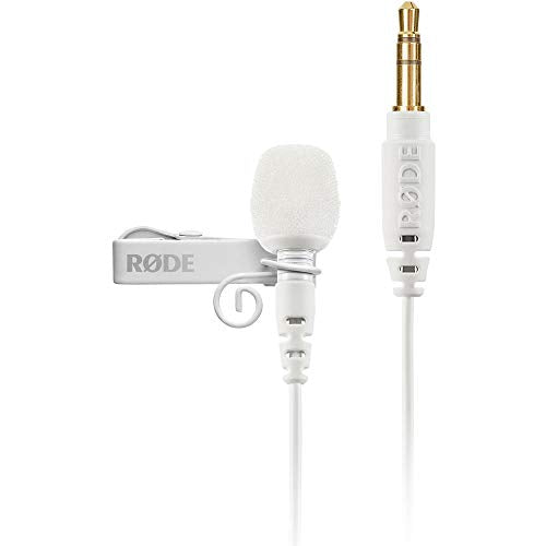 RØDE Lavalier GO Professional Lavalier/Lapel Microphone Broadcast, Filmmaking, Content Creation, Location and Studio Voice Recording – White - color: White