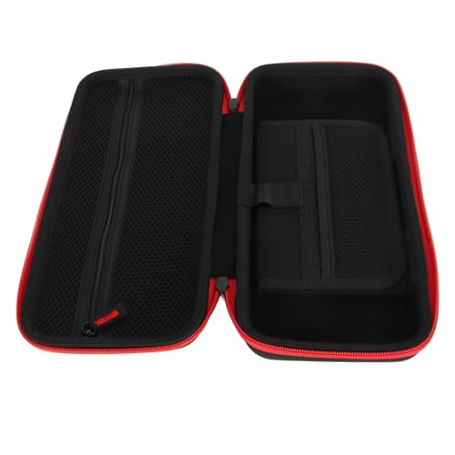 Estink Handheld Game Console Carrying Case EVA Nylon Shockproof Storage Bag 31 X 14 X 6cm for Ally 7 Inch 120Hz Gaming Handheld Travel Camping Daily Use (Red) - color: Red