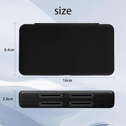 ONETIAOLONG Switch Game Case Holder for Switch 2 & OLED & Lite with 48 Cartridge Slots and 96 Micro SD Card Storage with Magnetic Closure,Protective Hard Shell and Soft Lining for Easy carrying - color: Black, style: 48-slots