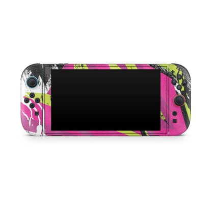 Glossy Glitter Gaming Skin Compatible with Nintendo Switch 2 Console Only - Grunge Magenta - Premium 3M Vinyl Protective Wrap Decal Cover - Easy to Apply | Crafted in The USA by MightySkins - color: Grunge Magenta, size: Switch 2 Console Skin Only, style: