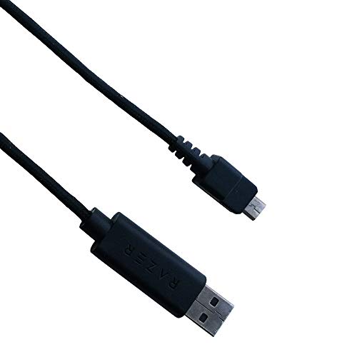 HUYUN NEW USB Cable Line Wire Compatible for Razer Wolverine Ultimate & Razer RAIJU Ergonomic PS4 Gaming Controller Gamepad (Raiju PS4 Cable)