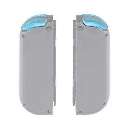 eXtremeRate DIY Full Set Buttons for Nintendo Switch & Switch OLED, Custom Replacement Buttons for JoyCon, ABXY Direction Keys SR SL L R ZR ZL + - Home Capture Trigger Buttons Springs - Heaven Blue - color: Heaven Blue