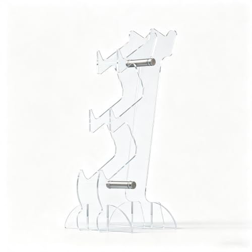Controller Stand 3 Tiers, Universal Controller Holder Headphone Stand | Headset Holder, Acrylic Controller Display Stand Compatible with PS5, PS4, Nintendo Switch, Full Clear - size: 3-Tiers Clear