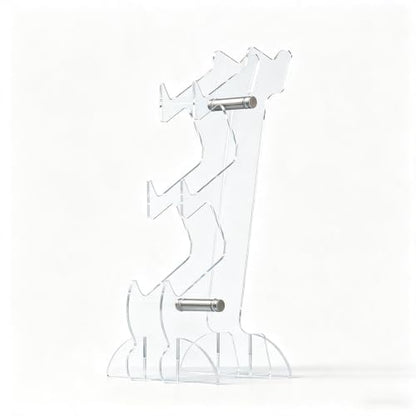Controller Stand 3 Tiers, Universal Controller Holder Headphone Stand | Headset Holder, Acrylic Controller Display Stand Compatible with PS5, PS4, Nintendo Switch, Full Clear - size: 3-Tiers Clear
