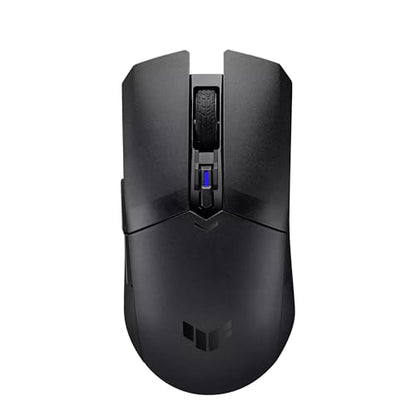 ASUS TUF M4 Wireless Gaming Mouse | Dual Wireless Modes - P306, Ambidextrous Design, 12,000 dpi Sensor, 6 programmable Buttons, PBT top Cover Guard, Black Color - style: Wireless