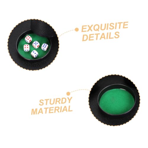 5pcs Professional Dice Cup Lid Durable Dice Cup Accessories for Ktv and Party Games Soundproofing Base Plate with Easy Installation for Enhanced Stability