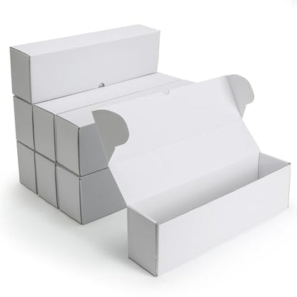 RLAVBL 8-Pack 1100 Count Trading Card Storage Box with 32 Dividers, 15 inch 8800+ Card Box for MTG, TCG, Toploaders, and Sports Cards Organizer - size: Card Box-8 Pack