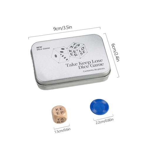 Dice Game Set | Party Board Games for Teens & Adults, Family-Friendly Table Games, For Travel, Restaurants & Game Nights