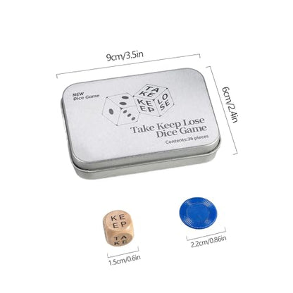 Dice Game Set | Party Board Games for Teens & Adults, Family-Friendly Table Games, For Travel, Restaurants & Game Nights