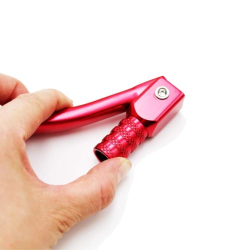PRO BAT 11mm Motorcycle Gear Shift Lever with 22mm Hand Grips Set | for 50cc 70cc 90cc 110cc 125cc 150cc 200cc 250cc Quad Pit Dirt Bike ATV Buggy Motorcycle CRF XR Apollo Red - color: Red