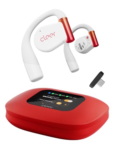 Cleer ARC 3 Gaming Earbuds - True Wireless Open Ear Headphones,Ultra-Low Latency,Snapdragon & Dolby Sound, Bluetooth 5.4, USB-C Dongle,50Hr Battery, Compatible with PS4, PS5, PC, Quest, Switch, White - color: White, style: ARC 3 Gaming