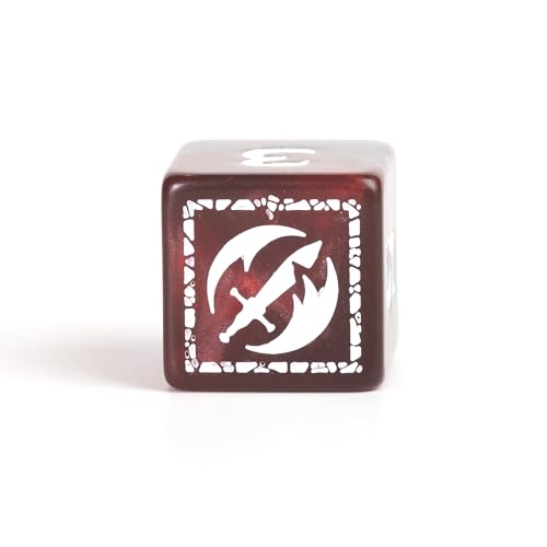 D&D Adventure Dice (Fighter Class: Red) - style: Fighter Class: Red