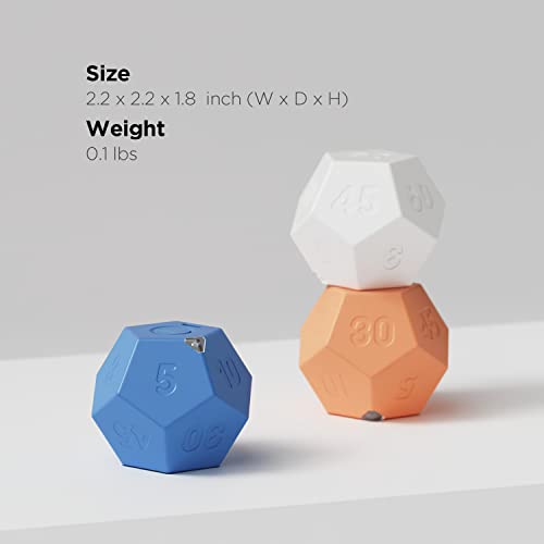 mooas Dodecagon Time Ball Rechargeable Mini Timer (White) - color: White