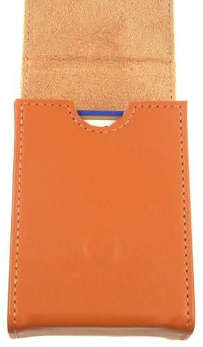 Hickoryville Euchre Playing Cards - 2 Euchre Decks in 1 Box Bundled with Tan Leather Storage Case