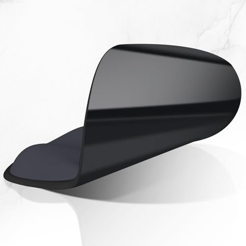 ITNRSIIET Ergonomic Mouse Pad with Wider Memory Foam Wrist Rest +17%, Curved Cushion Reduces Pressure 20%, Pain Relief, Non-Slip, Smooth, Cute Color Desk Accessory, 9.85 x 9 inch, Black Gray Gradient - color: Black Gray Gradient