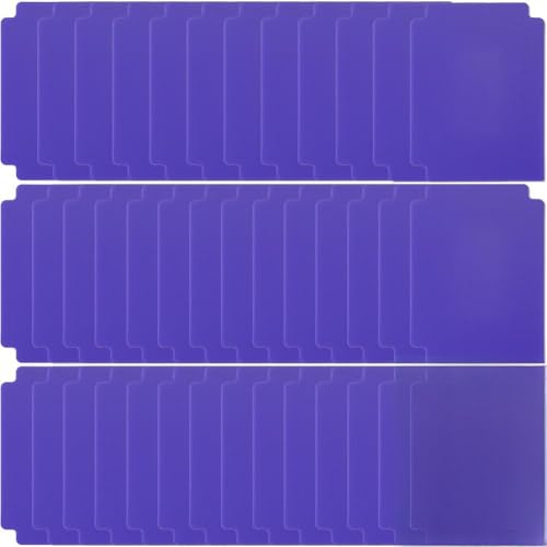CRASPIRE Trading Card Dividers Purple Card Separator Card Sorting Tray Plastic Card Dividers Board Game Card Separator Card Deck Box Dividers for Game Organizer Storage 40sheets 2.75 x 3.7 Inch - style: 40Pcs Purple