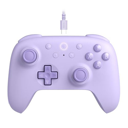 8BitDo Ultimate 2C Wired Controller for Windows PC and Android, with 1000Hz Polling Rate, Hall Effect Joysticks and Hall Triggers, and Remappable L4/R4 Bumpers (Purple) - color: Purple
