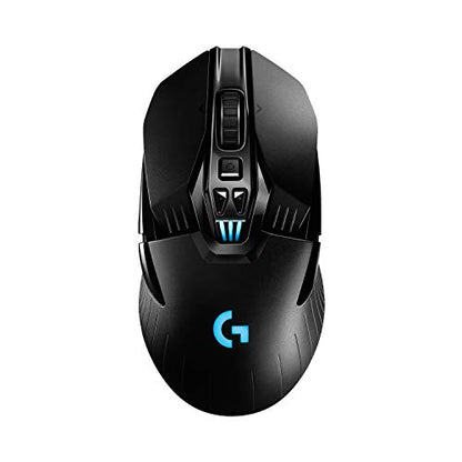 Logitech G903 Lightspeed Wireless Gaming Mouse - Black | 140+ Hour Rechargeable Battery, LIGHTSYNC RGB, Powerplay Compatible, Ambidextrous Design, 107G+10G Optional Weight