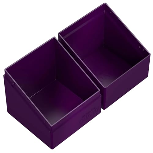 Ultimate Guard Boulder Solid 100+, Deck Case for 100 Double-Sleeved TCG Cards, Purple, Secure & Durable Storage for Trading Card Games, No Transparency - color: Purple
