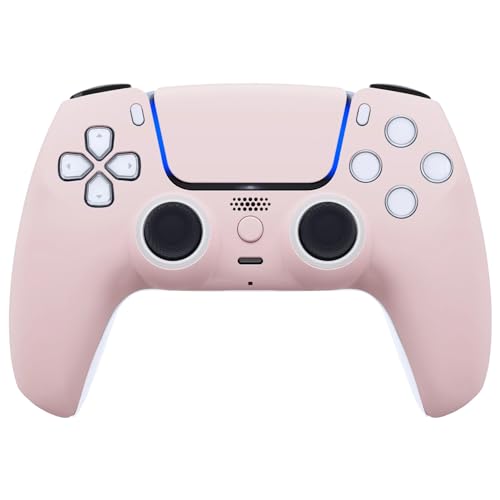Custom Controllerzz Custom Wireless Controller Compatible with PS5 - Multiple Designs Available (Baby Pink) - color: Baby Pink