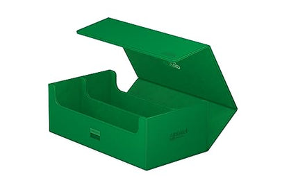 Ultimate Guard Arkhive 800+, Deck Case for 800 Double-Sleeved TCG Cards, Green, Compatible with Boulders, Magnetic Closure & Microfiber Inner Lining - color: Green, size: 800+