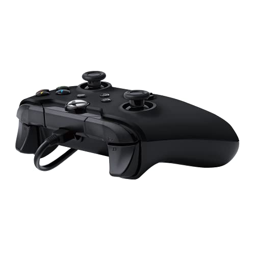 PDP Wired Game Controller - Xbox Series X|S, Xbox One, PC/Laptop Windows 10, Steam Gaming Controller - USB - Advanced Audio Controls - Dual Vibration Videogame Gamepad - Raven Black - color: Black