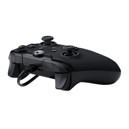 PDP Wired Game Controller - Xbox Series X|S, Xbox One, PC/Laptop Windows 10, Steam Gaming Controller - USB - Advanced Audio Controls - Dual Vibration Videogame Gamepad - Raven Black - color: Black