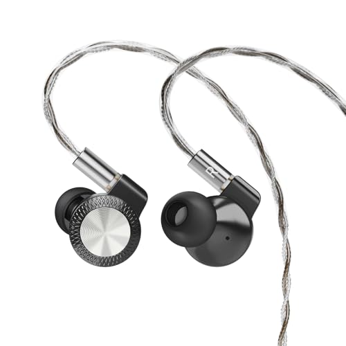 ARTTI T10 Pro in-Ear Monitor, Dual Magnetic Circuit 14.2mm Planner Driver HiFi IEM Earphones, Wired Gaming Earbud with Full Metal Housing, Detachable OFC Cable for Singer Musician Audiophile (Black) - color: Black