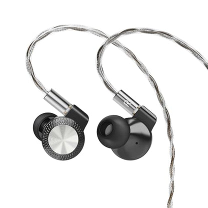 ARTTI T10 Pro in-Ear Monitor, Dual Magnetic Circuit 14.2mm Planner Driver HiFi IEM Earphones, Wired Gaming Earbud with Full Metal Housing, Detachable OFC Cable for Singer Musician Audiophile (Black) - color: Black