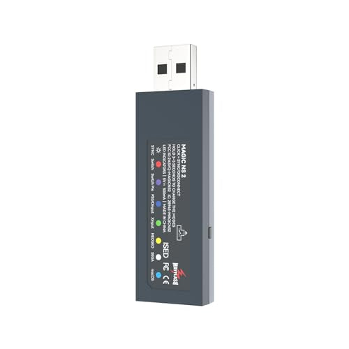 MAYFLASH Magic NS 2 Wireless Bluetooth USB Adapter for Switch/Switch 2, Windows, Raspberry Pi, Compatible with Xbox Series X & S, PS5 Controller and More - size: MAGIC NS 2