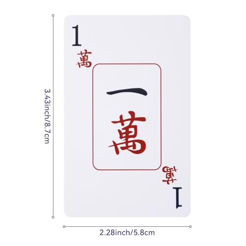 American Mahjong Playing Cards, Large Print Mahjong Cards, 2026 Edition, Waterproof Game Set - style: Individual piece