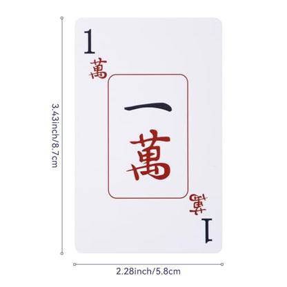 American Mahjong Playing Cards, Large Print Mahjong Cards, 2026 Edition, Waterproof Game Set - style: Individual piece