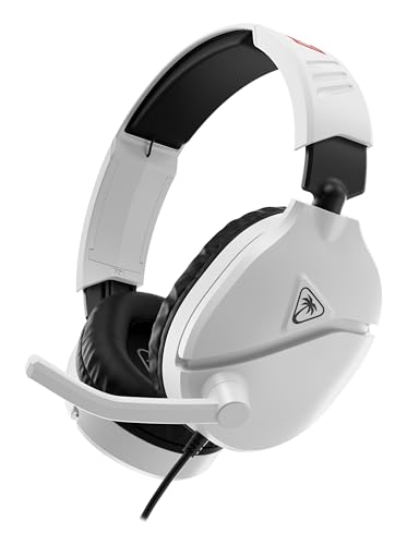 Turtle Beach Recon 70 Wired Multiplatform Gaming Headset, Nintendo Switch 2 | Works with Switch Lite, OLED, Flip-to-Mute Mic, 40mm Speakers, Lightweight, Soft Earpads, Licensed for Switch, Black & White - color: White - Nintendo Switch