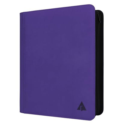 Top loader Binder, Holds 504 Top loaders, 9-Pocket Top Loader Binders with Sleeves for TCG & Sports Cards in 3'' x 4'' Top loaders -Purple - color: Purple