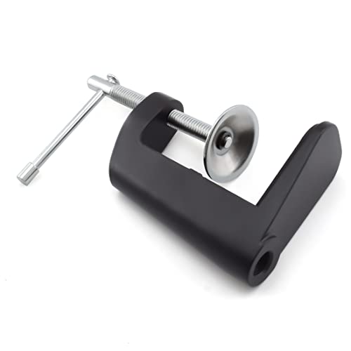 Heavy-duty Metal Table Mount Clamp C Shape Clip Bracket for Microphone Suspension Boom Scissor Arm Stand Holder with Adjustable Positioning Screw, Fits up to 2.16"/5.5cm Desktop Thickness