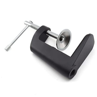 Heavy-duty Metal Table Mount Clamp C Shape Clip Bracket for Microphone Suspension Boom Scissor Arm Stand Holder with Adjustable Positioning Screw, Fits up to 2.16"/5.5cm Desktop Thickness