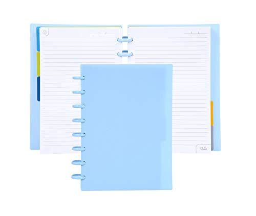 Talia Discbound Notebooks, Planner, Customizable, (Arctic Ice w/Arctic Ice Discs, Junior (5.5in x 8.5in)) - color: Arctic Ice W/Arctic Ice Discs, size: Junior (5.5in x 8.5in)